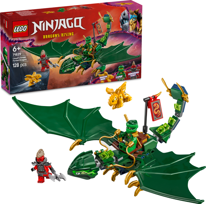 Конструктор LEGO NINJAGO Зелений лісовий дракон Ллойда (71829) - Фото 1