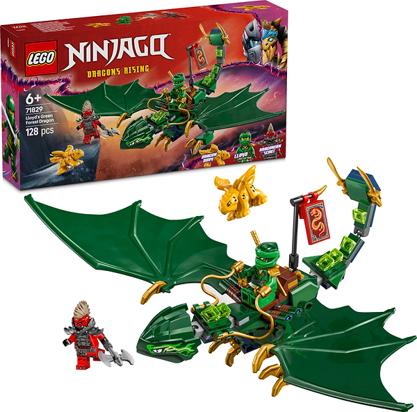 Фото - Конструктор LEGO NINJAGO Зелений лісовий дракон Ллойда (71829)