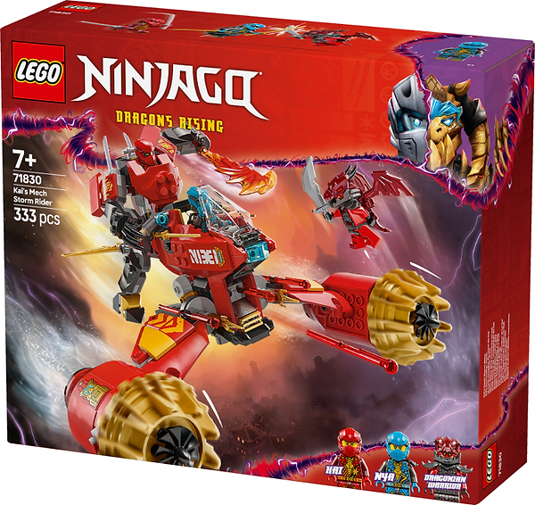 Фото - Конструктор LEGO Ninjago Штормовой робот-всадник Кая (71830)