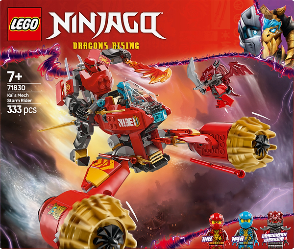 Фото - Конструктор LEGO Ninjago Штормовой робот-всадник Кая (71830)