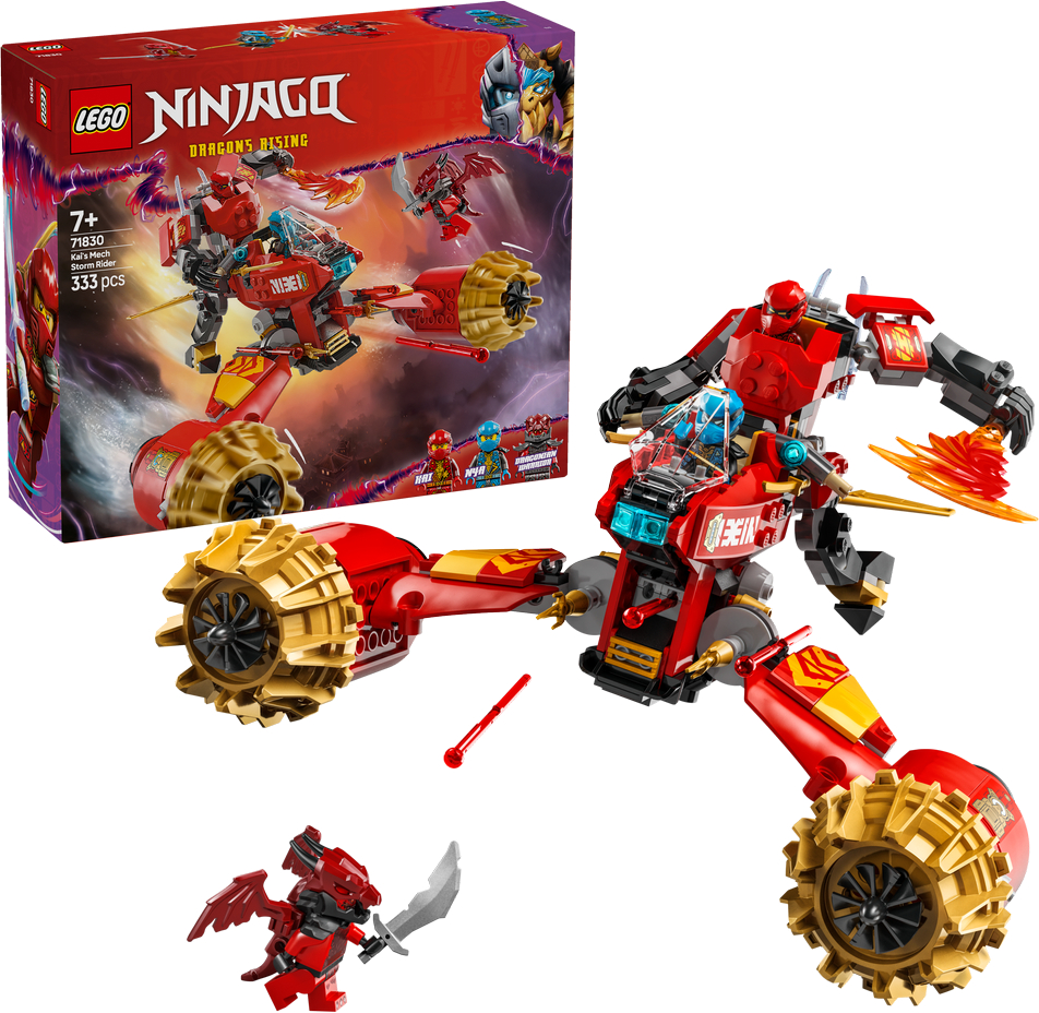 Конструктор LEGO Ninjago Штормовий робот-вершник Кая (71830) - Фото 1