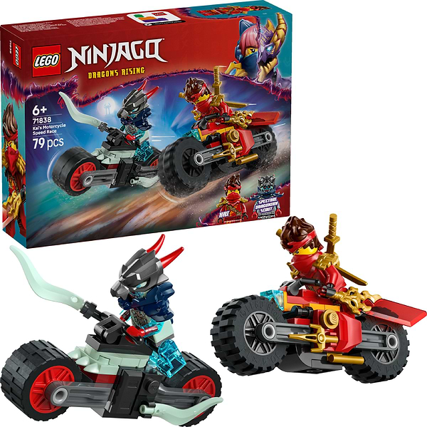 Фото - Конструктор LEGO Ninjago Швидкісні перегони Кая на мотоциклі (71838)