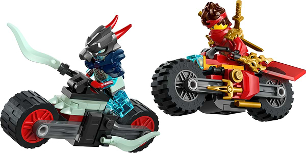 Фото - Конструктор LEGO Ninjago Швидкісні перегони Кая на мотоциклі (71838)