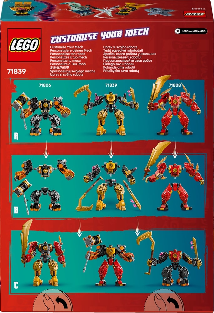 Фото - Конструктор LEGO Ninjago Бойовий робот Арін Спін-джитсу (71839)