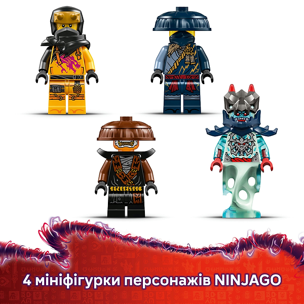 Фото - Конструктор LEGO Ninjago Розбійник: Робот-вершник на драконі (71843)