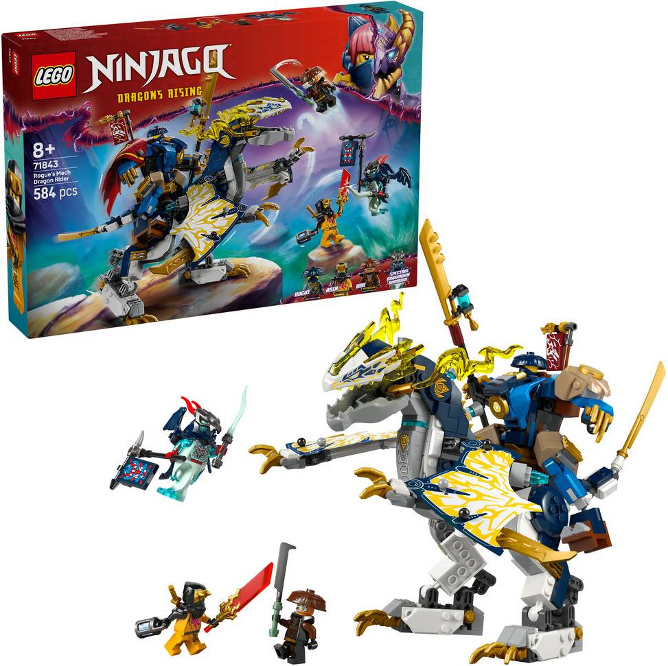 Фото - Конструктор LEGO Ninjago Розбійник: Робот-вершник на драконі (71843)