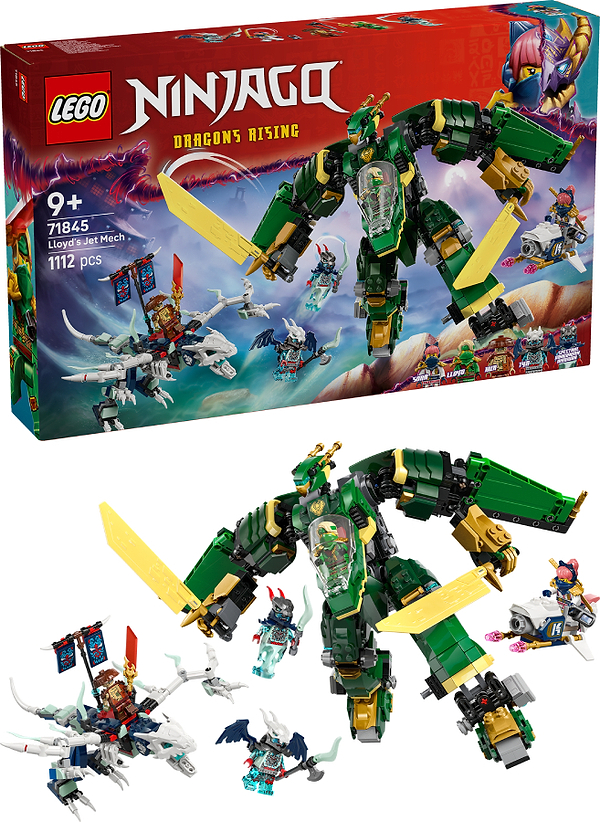 Фото - Конструктор LEGO Ninjago Реактивний робот Ллойда (71845)