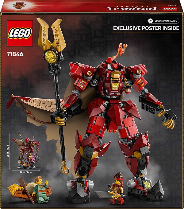Фото - Конструктор LEGO Ninjago Робот Вогняного Лицаря (71846)
