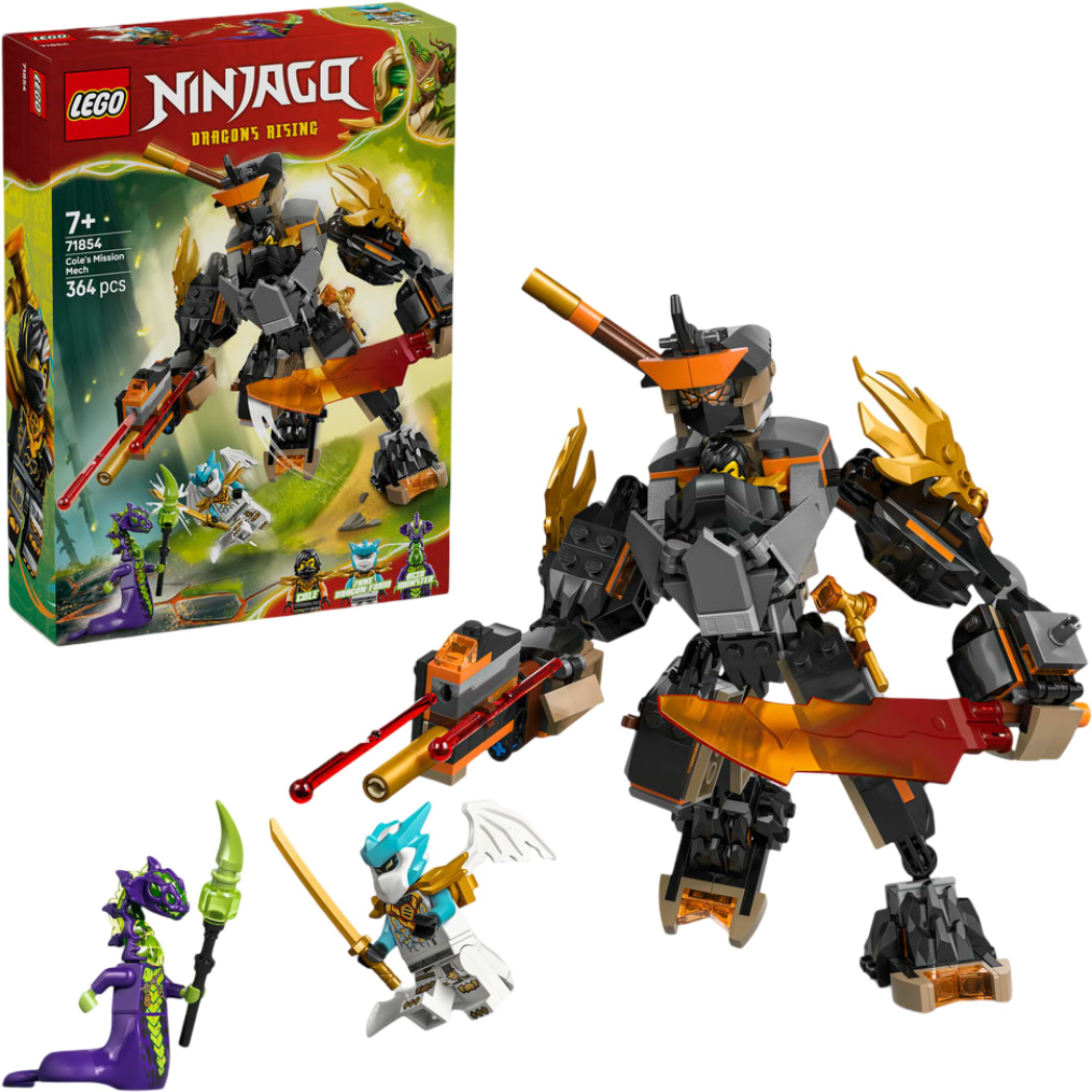 Конструктор LEGO  Ninjago Робот Коула для місії і Дракон Зейн (71854) - Фото 1