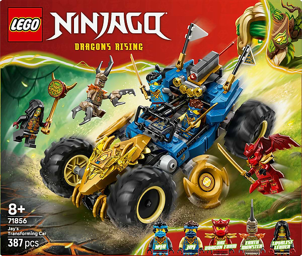 Фото - Конструктор LEGO  Ninjago Автомобіль-трансформер Джея (71856)