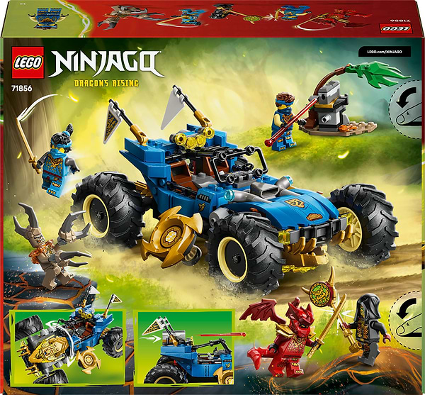 Фото - Конструктор LEGO  Ninjago Автомобіль-трансформер Джея (71856)