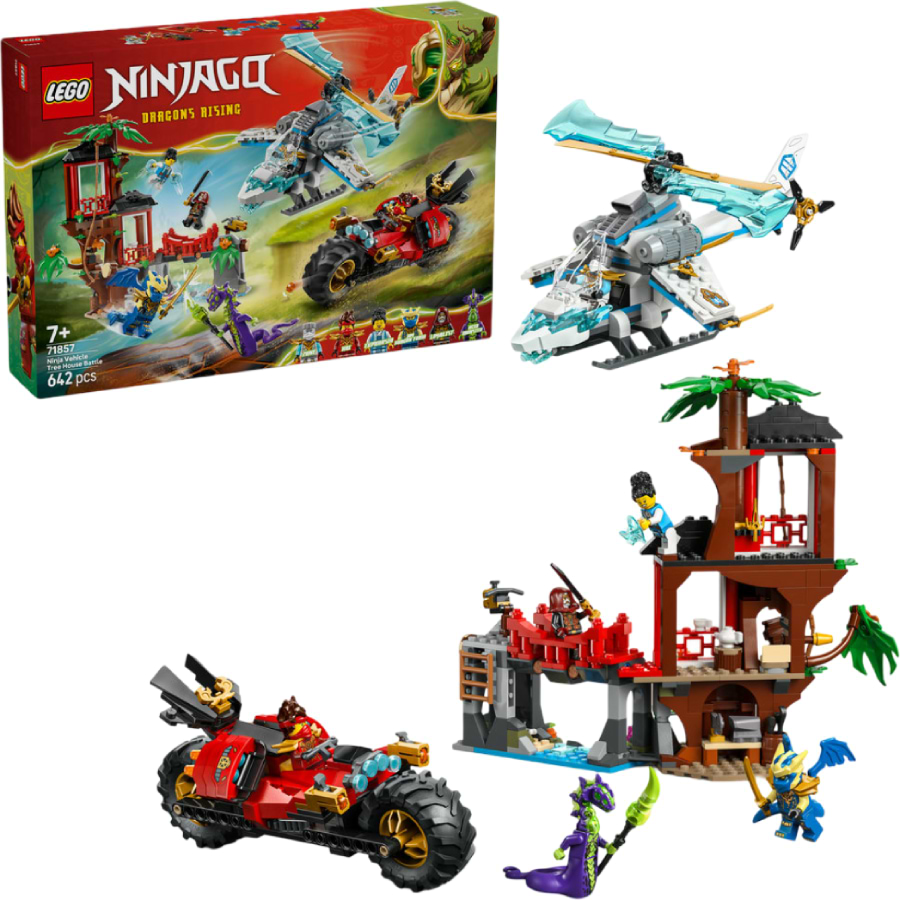 Конструктор LEGO  Ninjago Автомобільна битва ніндзя біля будинку на дереві (71857) - Фото 1