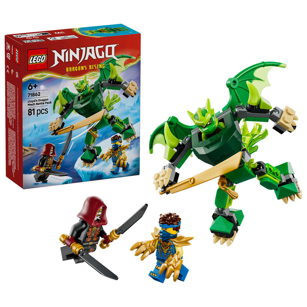 Конструктор LEGO  Ninjago Бойовий набір робота Дракона Ллойда (71862)
