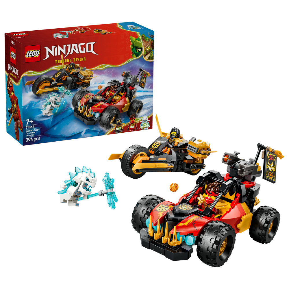 Конструктор LEGO  Ninjago Комбіновані транспортні засоби Кая та Коула (71864)