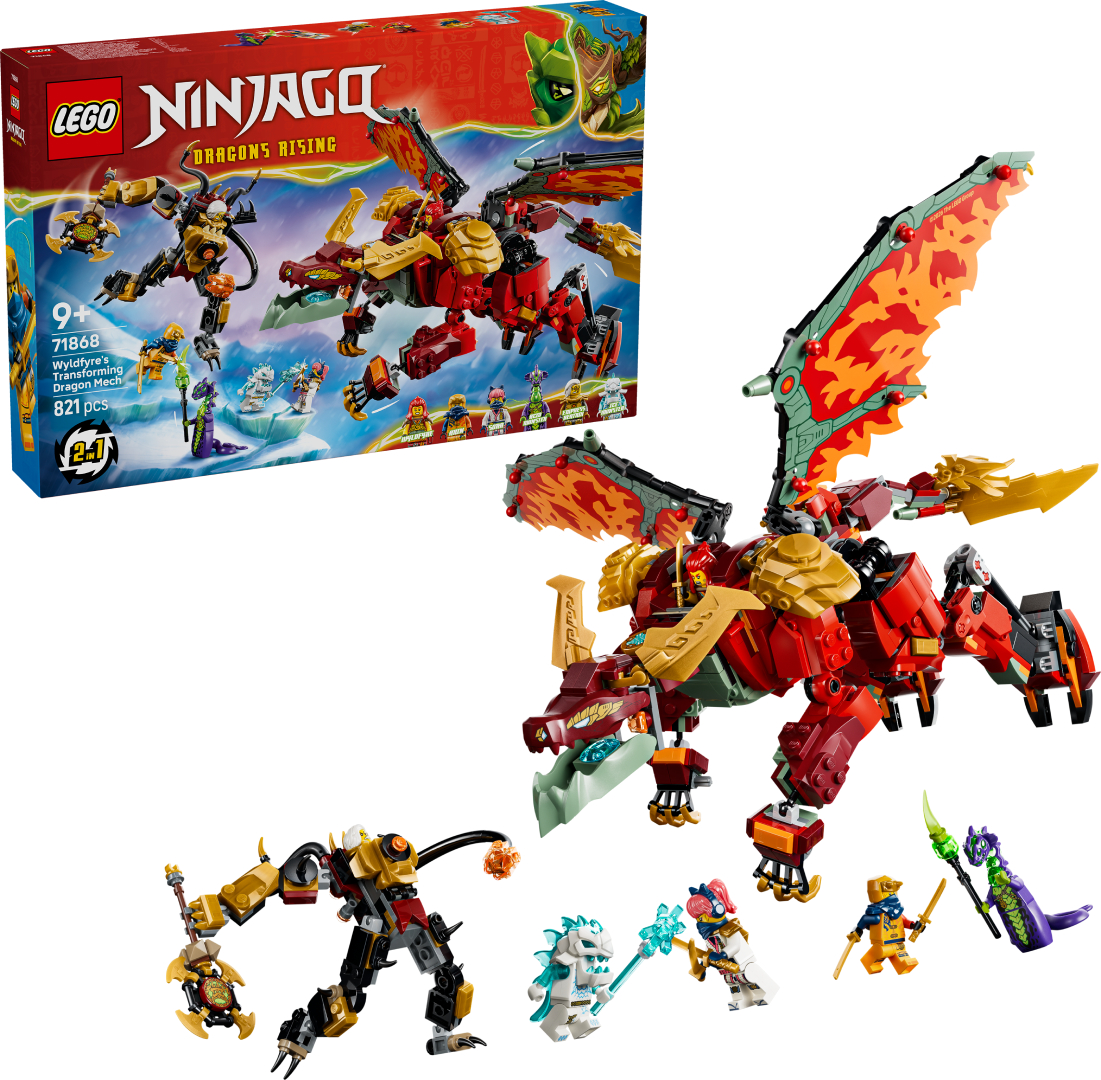 Конструктор LEGO  Ninjago Дракон-трансформер Вайлдфаєр (71868)