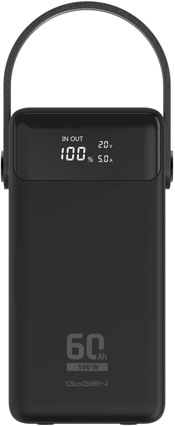 Фото - Батарея мобильная Gogen Powerbank 60000 mAh PD 100 W (GOGPB600002B)