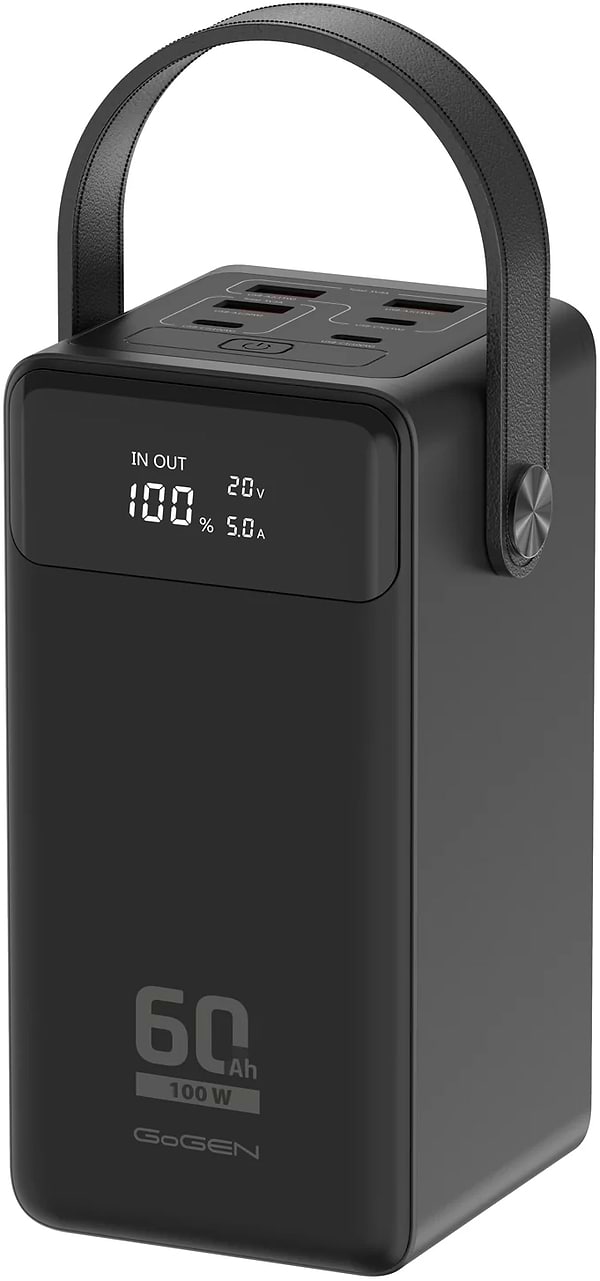 Фото - Батарея мобильная Gogen Powerbank 60000 mAh PD 100 W (GOGPB600002B)