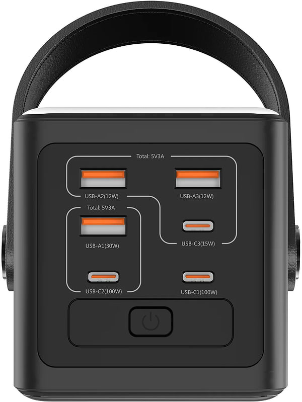 Фото - Батарея мобильная Gogen Powerbank 60000 mAh PD 100 W (GOGPB600002B)