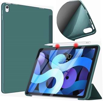 Фото - Чохол для планшета BeCover Tri Fold Soft TPU Silicone for Apple iPad Air (4/5) 2020/2022 10.9'' Dark Green (711130)