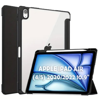 Чохол для планшета BeCover Soft Edge TPU з кріпленням Apple Pencil for Apple iPad Air (4/5) 2020/2022 10.9'' Black (711696) - Фото 1