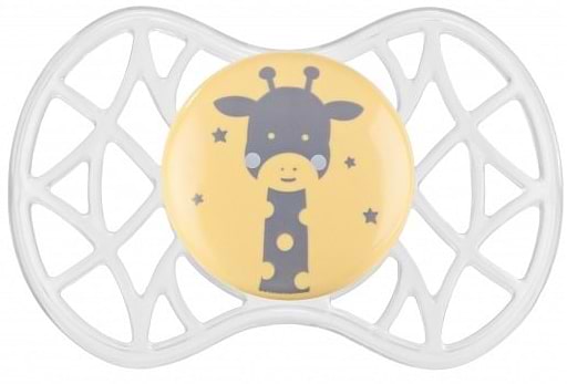 Фото - Ортодонтическая пустышка Nuvita Air55 Explorer 6m+ (медведь, жираф) 2 шт. (NV7086N)