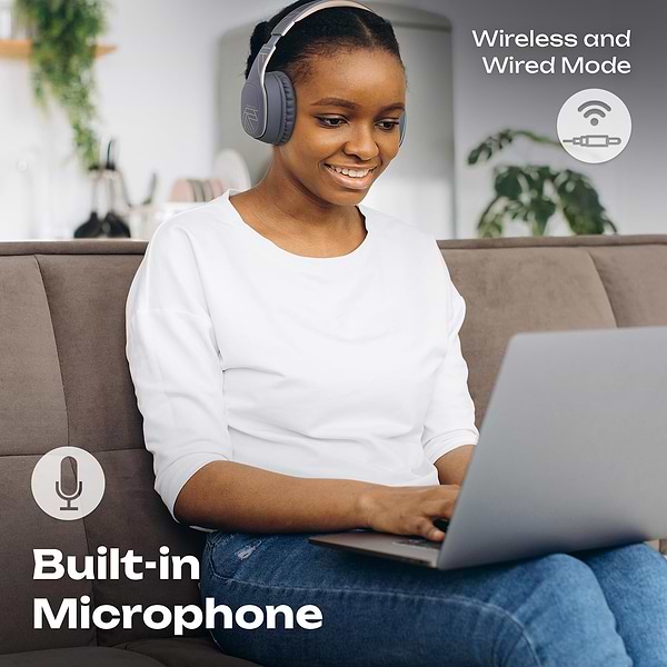 Фото - Навушники повнорозмірні бездротові PowerLocus P7 Asphalt Grey (pwl-p7-asphalt grey)