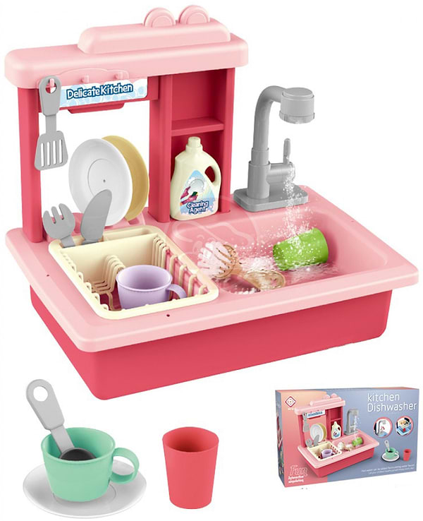Фото - Сюжетно-ролевая игра. Кухня BOQI Мойка с посудой (BQ688-1, BQ688-5)