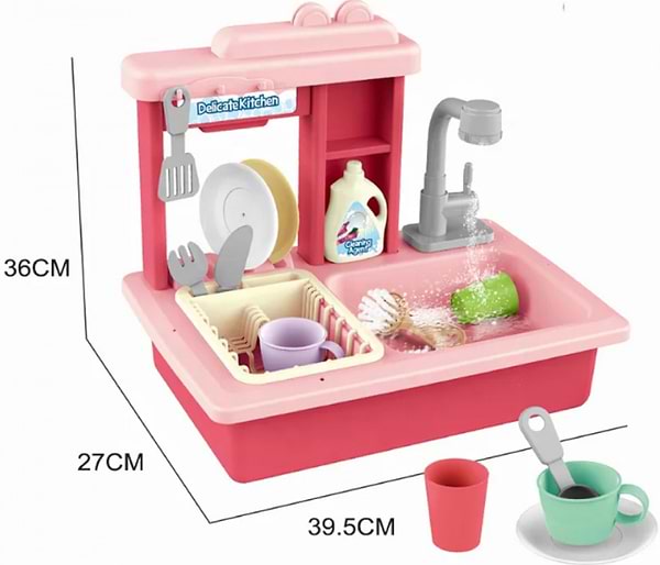 Фото - Сюжетно-ролевая игра. Кухня BOQI Мойка с посудой (BQ688-1, BQ688-5)