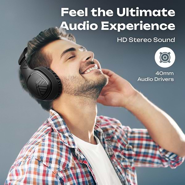 Фото - Навушники повнорозмірні бездротові PowerLocus P7 Black (pwl-p7-black)