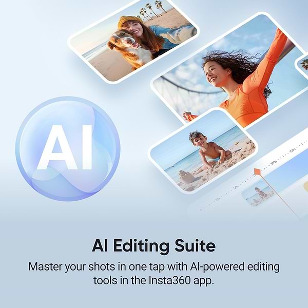 Фото - Монопод для екшн-камери Insta360 Flow 2 Pro AI Tracker Bundle/ Summit White (CINSABQB225)