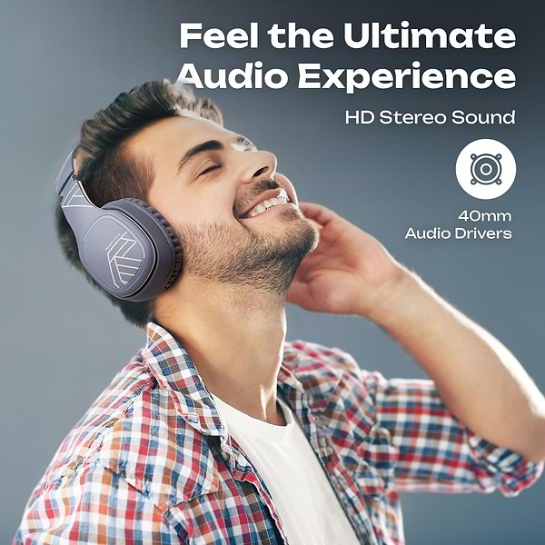 Фото - Навушники повнорозмірні бездротові PowerLocus P7 Asphalt Grey (pwl-p7-asphalt grey)