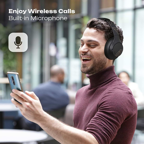 Фото - Наушники полноразмерные беспроводные PowerLocus P3 Black/Gold (pwl-p3-blackgold)