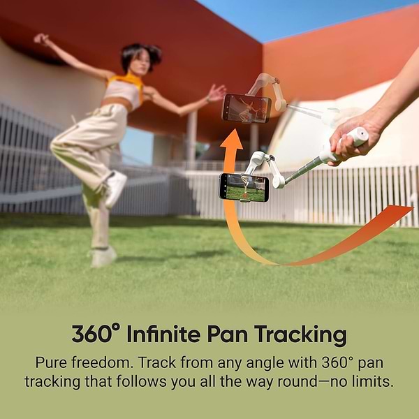 Фото - Монопод для екшн-камери Insta360 Flow 2 Pro AI Tracker Bundle/ Summit White (CINSABQB225)