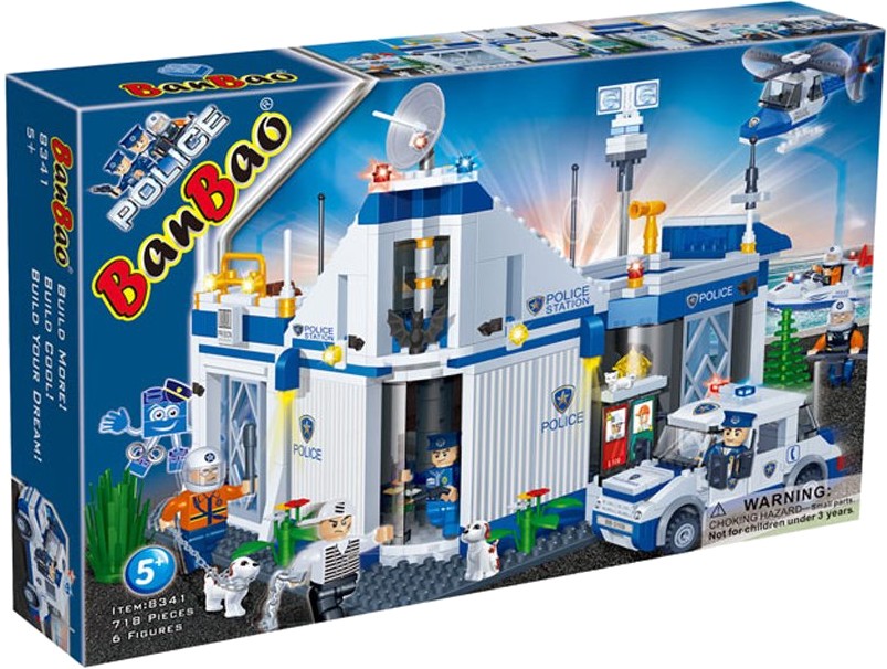 Пластиковий конструктор Banbao "Поліція" Поліцейський відділ (718 елм.) (8341)