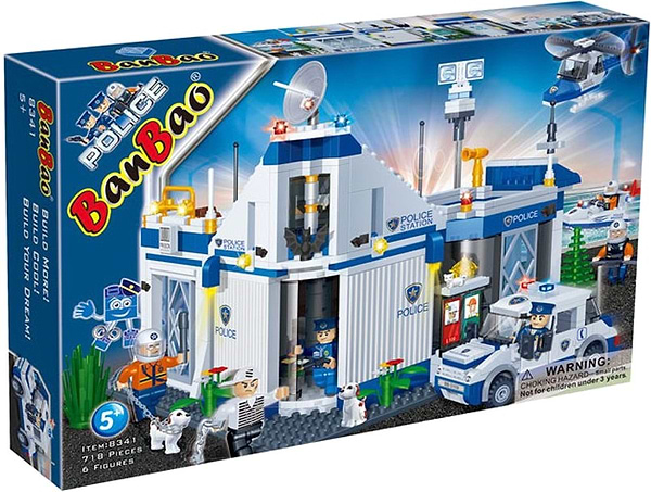 Фото - Пластиковий конструктор Banbao "Поліція" Поліцейський відділ (718 елм.) (8341)