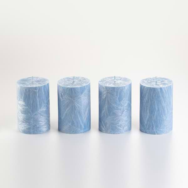 Фото - Свічка декоративна CandlesBio циліндр 70/100 мм Блакитний  (WP10 70/100)