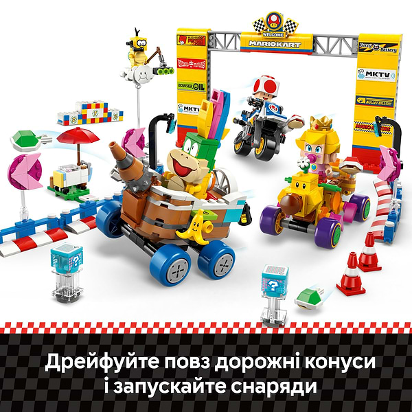 Фото - Конструктор LEGO Super Mario Mario Kart – Baby Peach & Grand Prix. Набор (72036)
