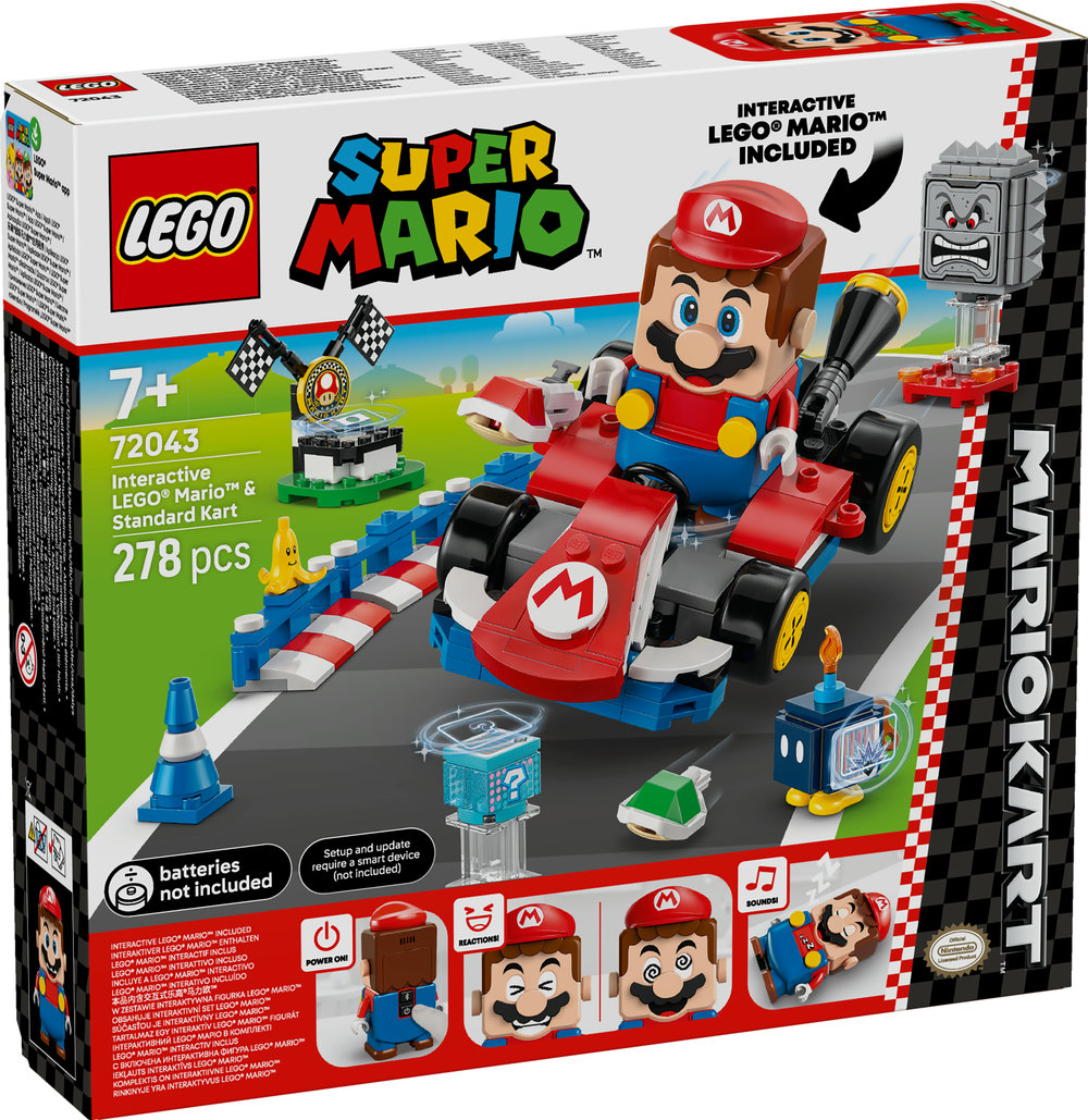 Фото - Конструктор LEGO Super Mario™ Mario Kart™ – Interactive LEGO® Mario™ та Standard Kart (72043)