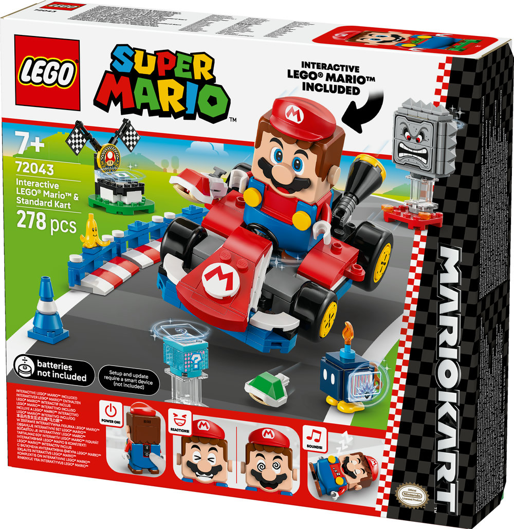 Фото - Конструктор LEGO Super Mario™ Mario Kart™ – Interactive LEGO® Mario™ та Standard Kart (72043)