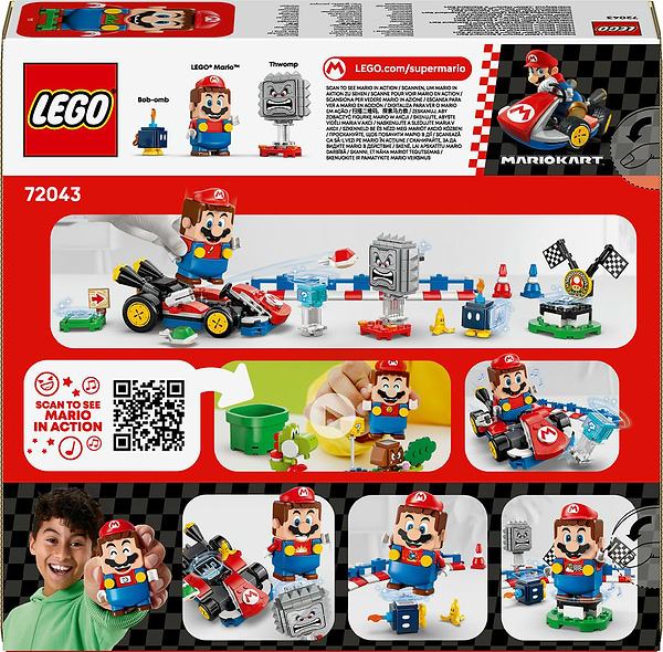 Фото - Конструктор LEGO Super Mario™ Mario Kart™ – Interactive LEGO® Mario™ та Standard Kart (72043)