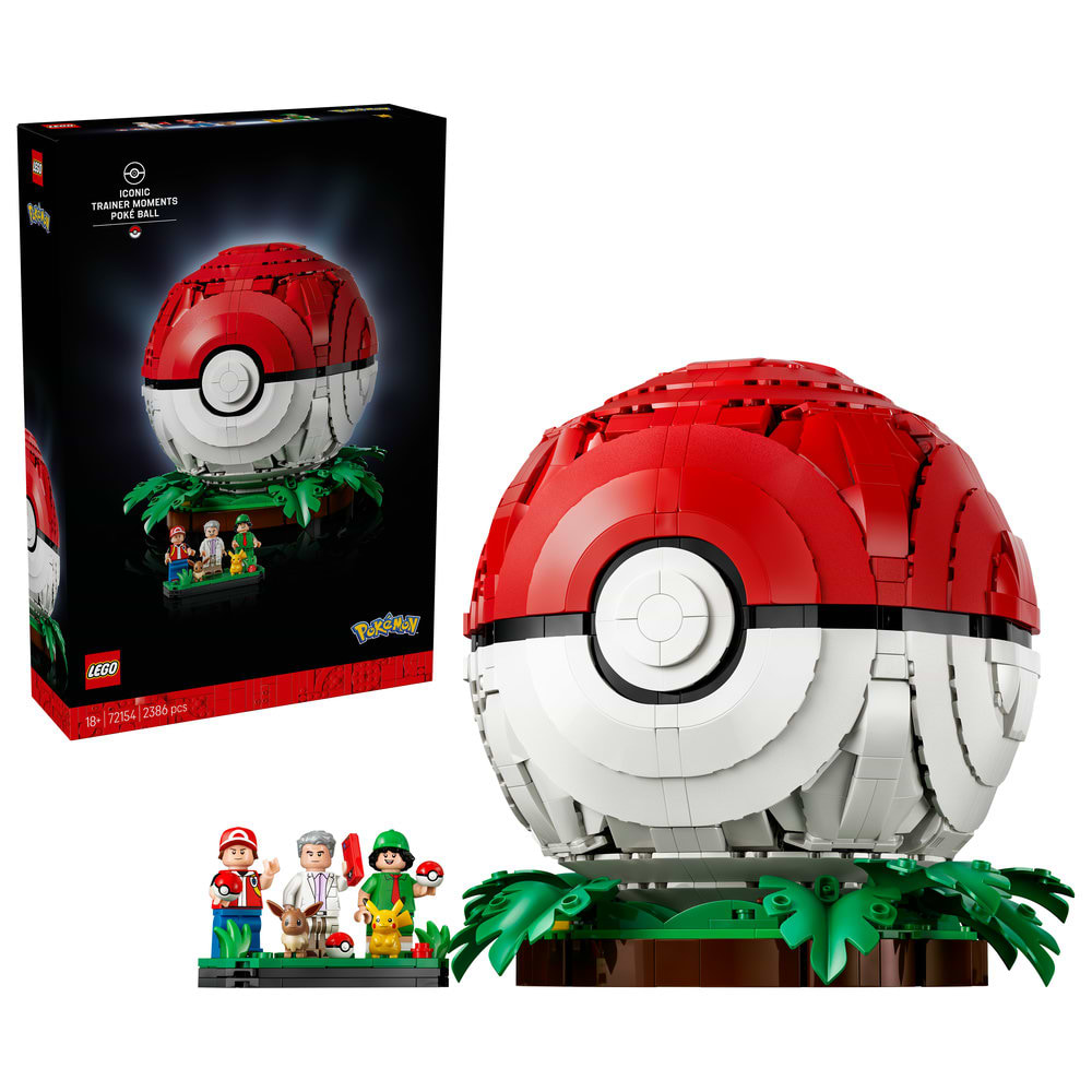 Конструктор LEGO Pokémon Покебол со знаковыми моментами работы Тренеров (72154)