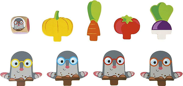 Фото - Настільна гра (3-4 роки) Janod Обережно! Кроти! (J08246)