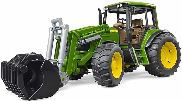Фото - Наземна будівельна техніка BRUDER Трактор John Deere 6920 з навантажувачем (02052)