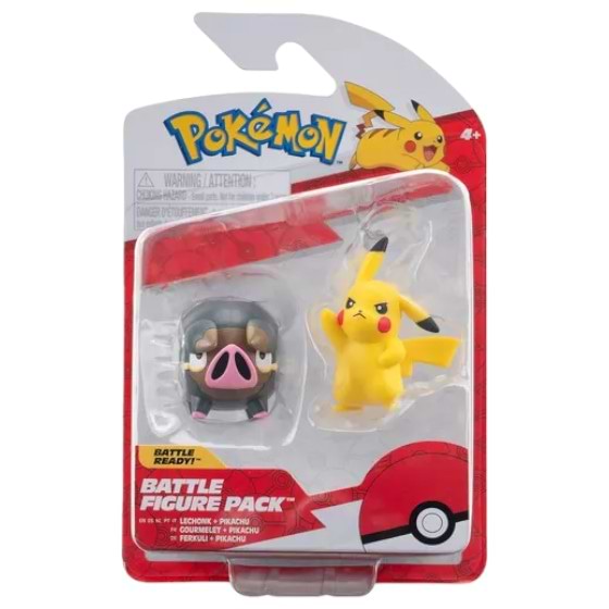 Фото - Набор игровых фигурок Pokemon W17 - ПИКАЧУ И ЛЕЧОНК (PKW3566)