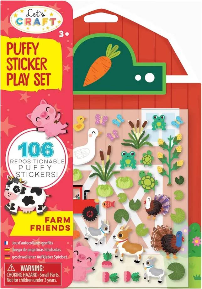 Набор с наклейками Let’s Craft Окружающая среда – ферма (PSB001)