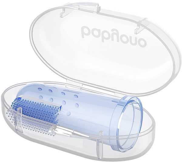 Фото - Зубная щетка мануальная детская BabyOno с массажем для десен Голубой (723/02)