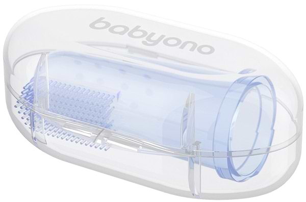 Фото - Зубная щетка мануальная детская BabyOno с массажем для десен Голубой (723/02)