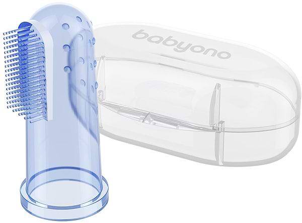 Фото - Зубная щетка мануальная детская BabyOno с массажем для десен Голубой (723/02)