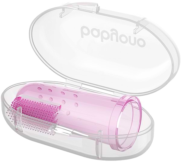 Фото - Зубная щетка мануальная детская BabyOno с массажем для десен Розовый (723/03)