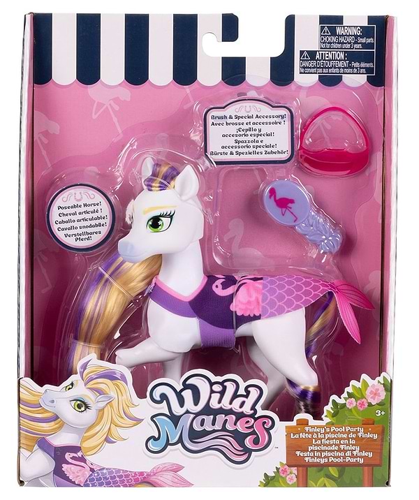 Фото - Колекційна фігурка набір Wild Manes ВЕЧІРКА КОНЕЧКИ ФІНЛІ (фігурка, аксесуар.) (723364)